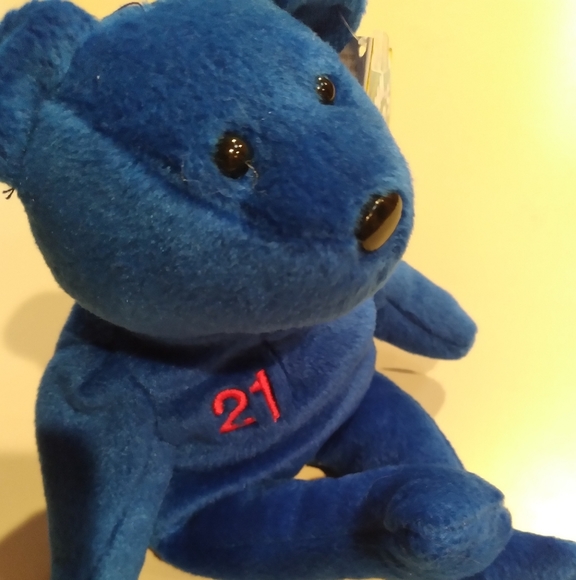 Sammy Sosa #21 & Roger Clemens #21 Bamm Beanos Beanie Baby Bears - Picture 10 of 16